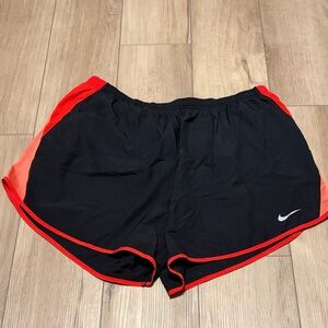 Nike Women's Black and Red Sports Shorts